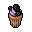 blueberry cupcake
